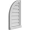 Ekena Millwork Quarter Round Top Left Surface Mount PVC Gable Vent w/ 2"W x 2"P Brickmould Sill Frame, 14"W x 24"H GVPQL14X2403SN - alternate 3